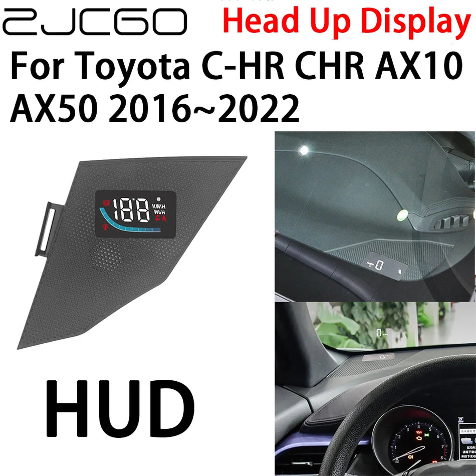 Οθόνη Head Up 5-Ιντσών Ενσύρματη HUD Με Προβολή Ταχύμετρου Και Ανάγνωση Πίνακα Για Toyota C-HR