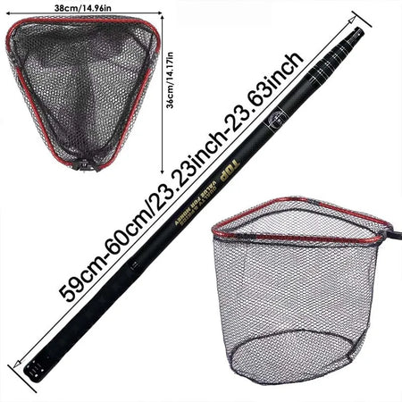 MBLN Portable Carbon Fiber Fishing Net with Retractable Alloy Head CW09T04S 3