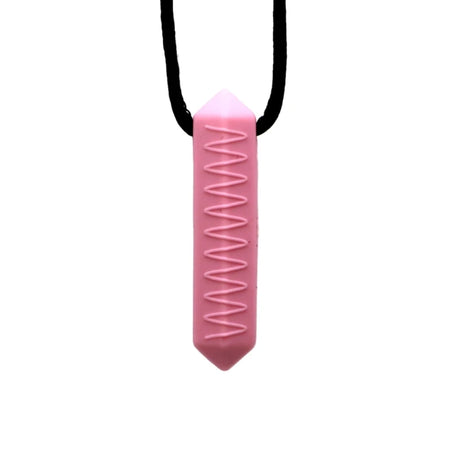 Stylish Silicone Chew Necklace for Sensory Relief Pink