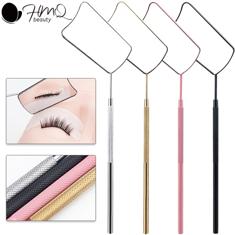 Portable Stainless Steel Grafting Eyelash Extension Checking Mirror