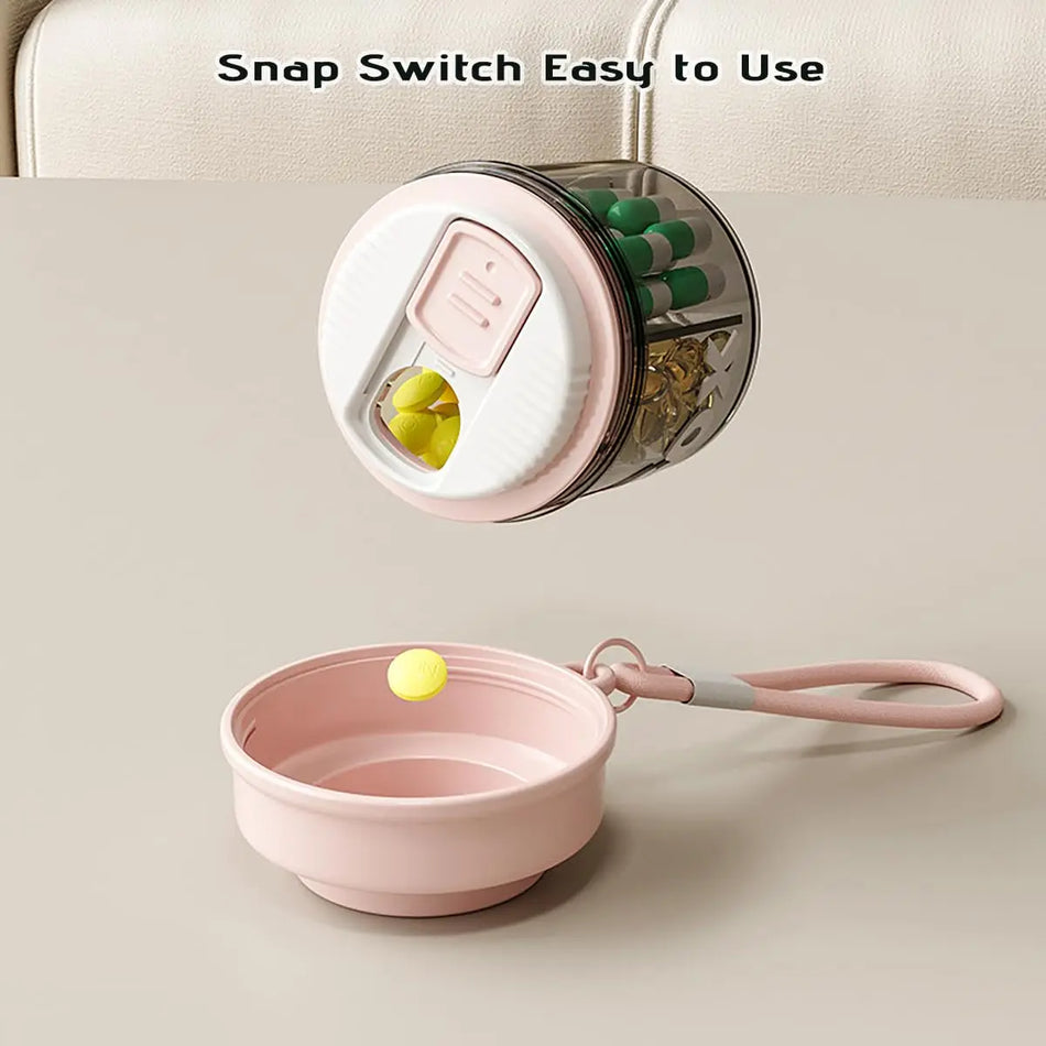 4 Compartment Small Pill Box &ndash; Moisture Proof Travel Organizer