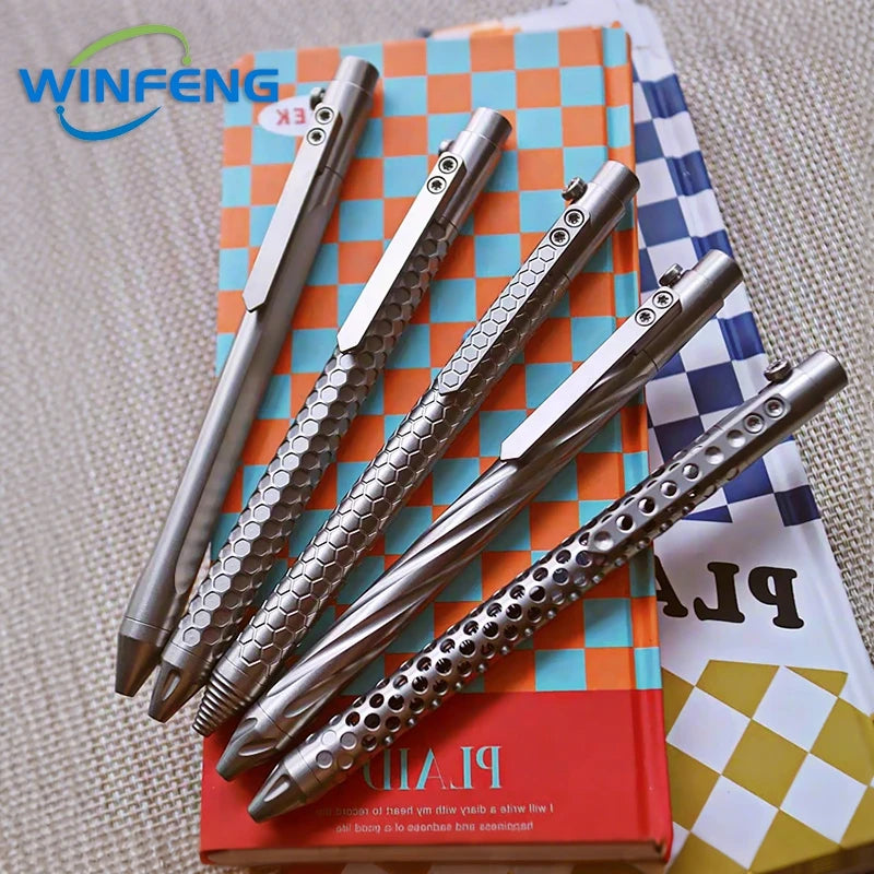 Bolt Action Titanium Alloy Tactical Pen &ndash; Glass Breaker