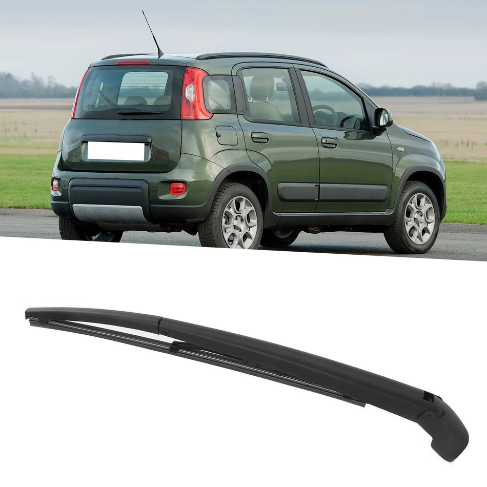 Set de lame pentru brațul ștergătorului spate Fiat Panda, impermeabil, negru
