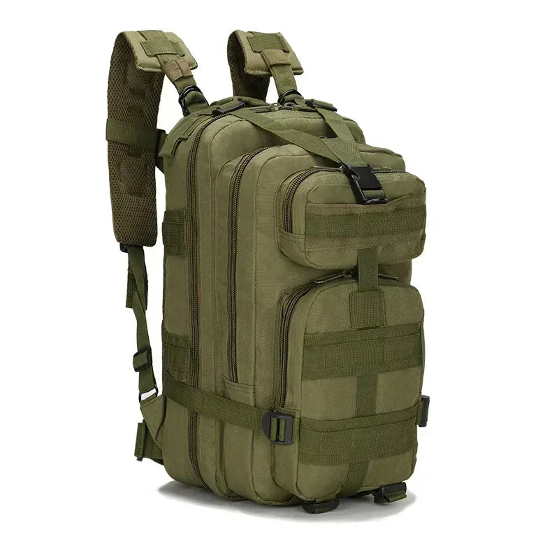 Outdoor Hiking Backpack &ndash; Durable Oxford Construction ArmyGreen