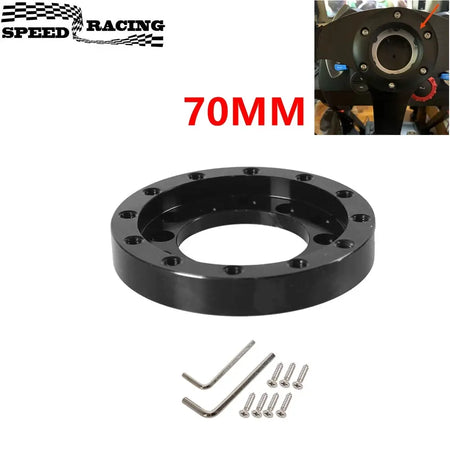 70MM Racing Steering Wheel Adapter Plate Aluminum Steering Wheels Modification Set For Logitech G25 G27 24 Hole Adapter by InterCyprus Trading Ltd