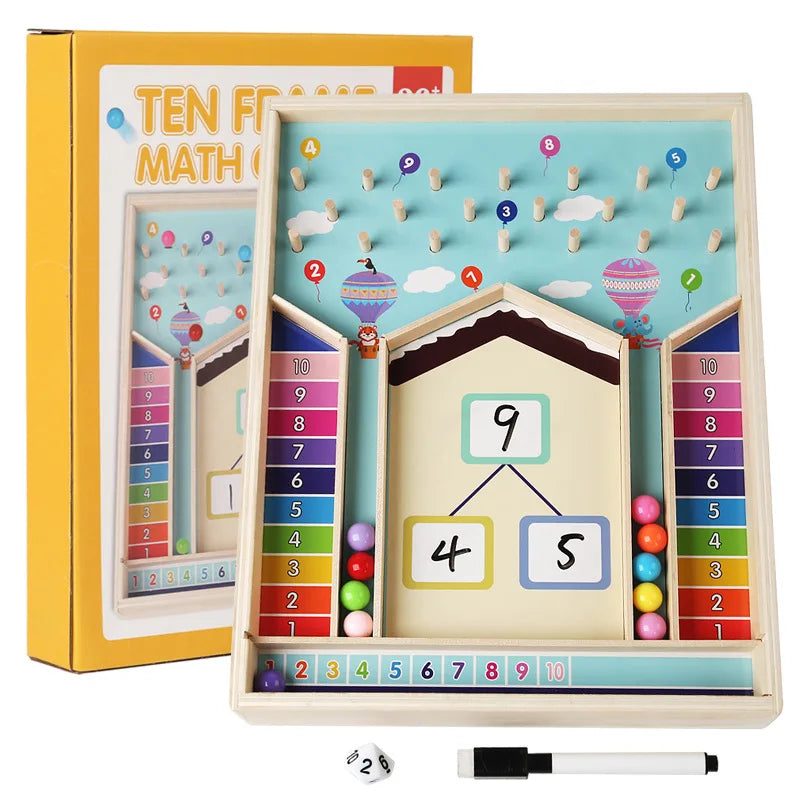 Kids Montessori Math Counting Toy &ndash; Wooden Educational Tool