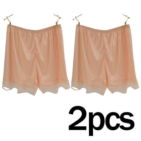 Silk Sleep Shorts Set - Luxurious Comfort &amp; Style for Women Pink 2pcs / XL(70-83kg)