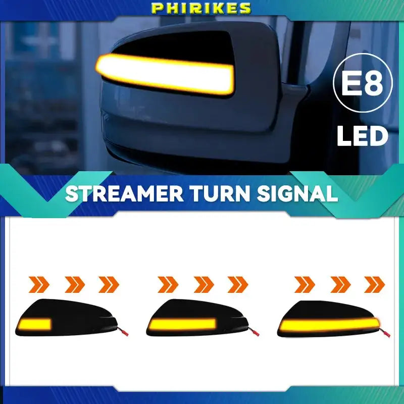 2Pcs Dynamic Side Mirror Indicator For Mercedes W204 C Class