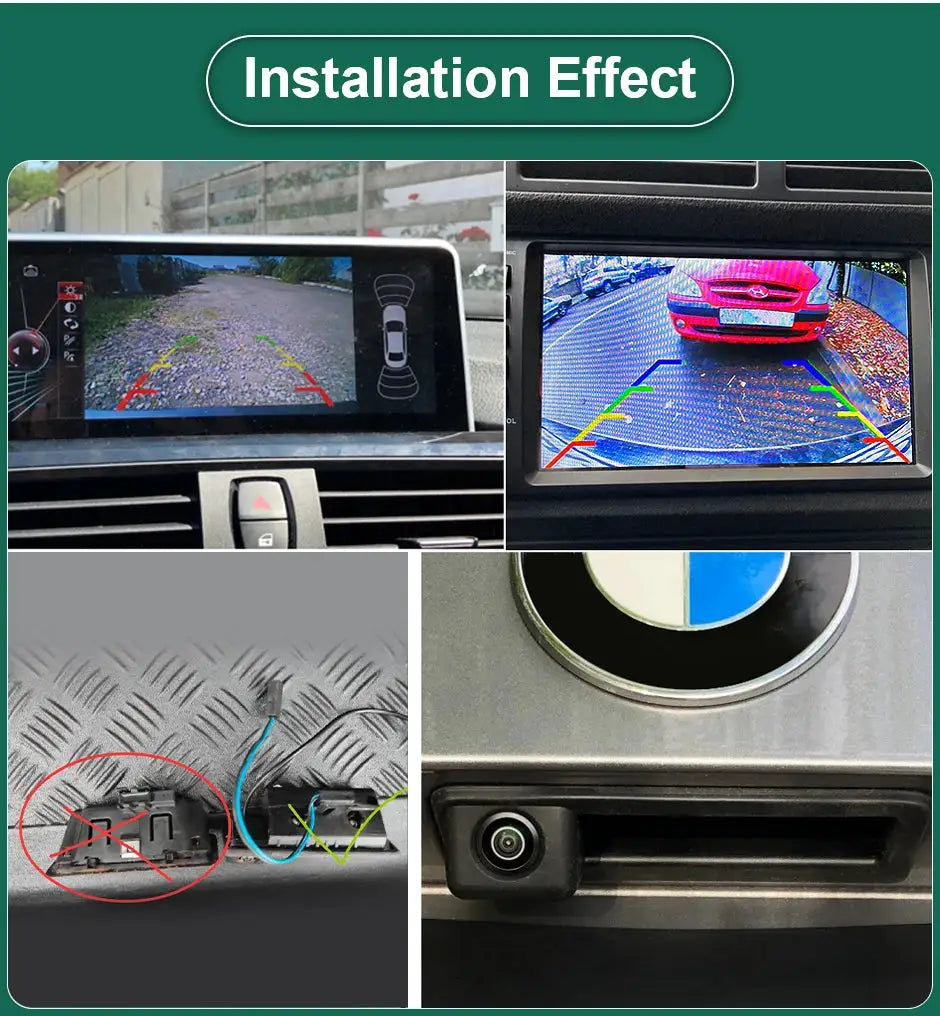 Vehicle AHD 1080P Car Reverse Backup Trunk Handle Camera for BMW E60 E39 E90 E82 E61 X1 E84 X5 E70 E92 E91 3/5 Series E88 E93 X6 by InterCyprus Trading Ltd