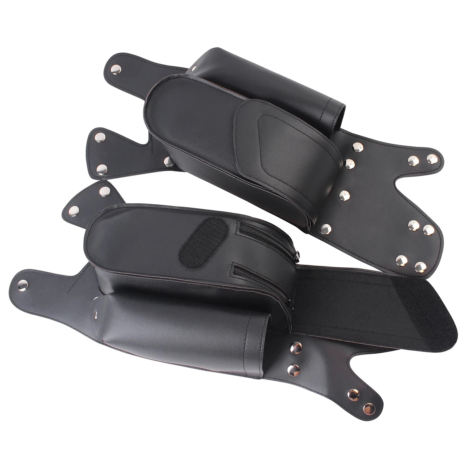 Motorcycle Saddlebag Guard Crash Bar Bag &ndash; Durable PU Leather Construction