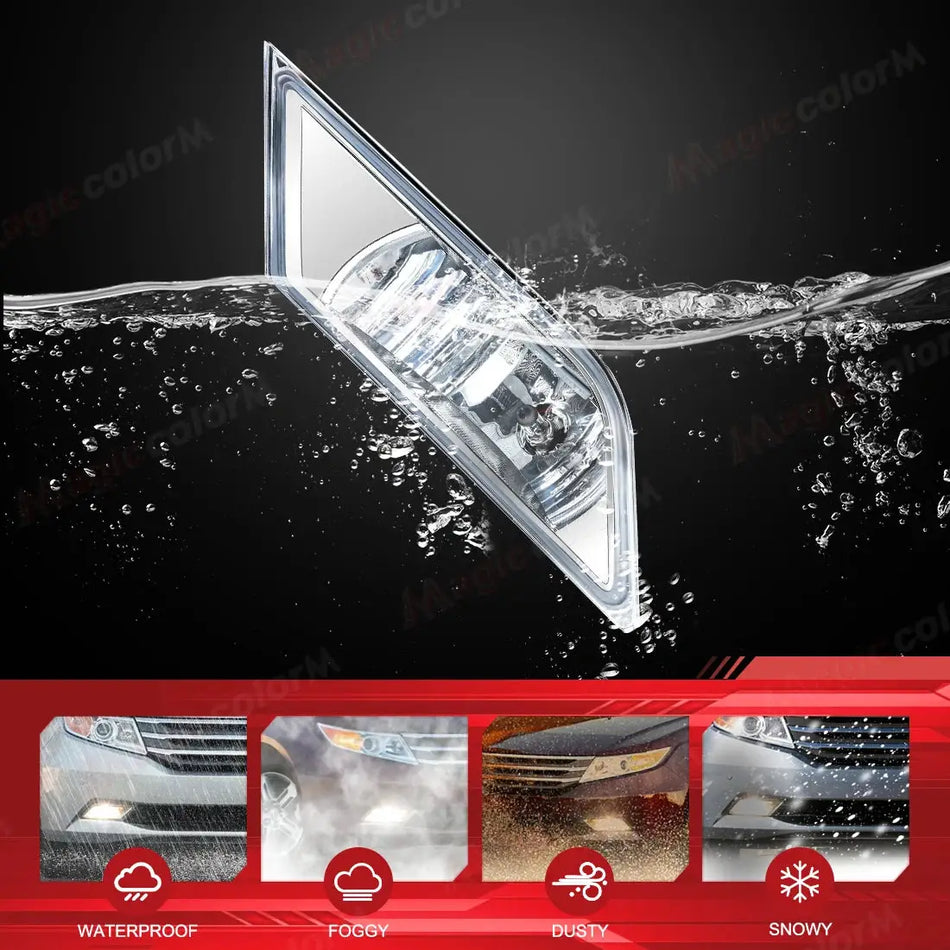 For Honda Odyssey 2011 2012 2013 Fog Lamps DRL Daytime Running Lights Front Bumper Halogen Foglights Auto Daylight Headlight 12V by InterCyprus Trading Ltd