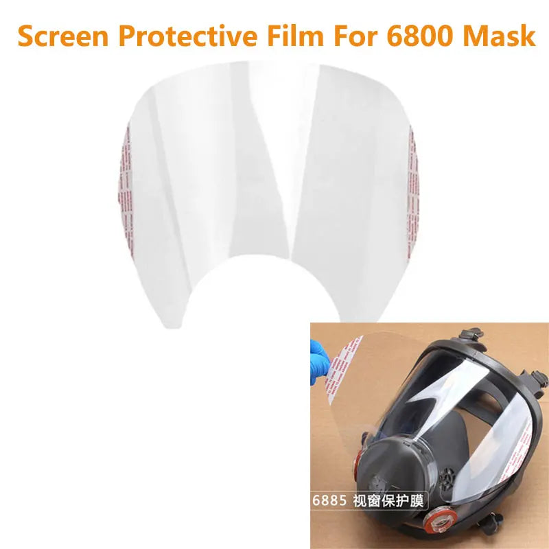 Scratch Resistant Film For 3M 6800 Mask &ndash; Clear View 200Pcs