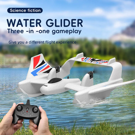 Amphibious Waterproof RC Plane - Gyro Stabilized Flight
