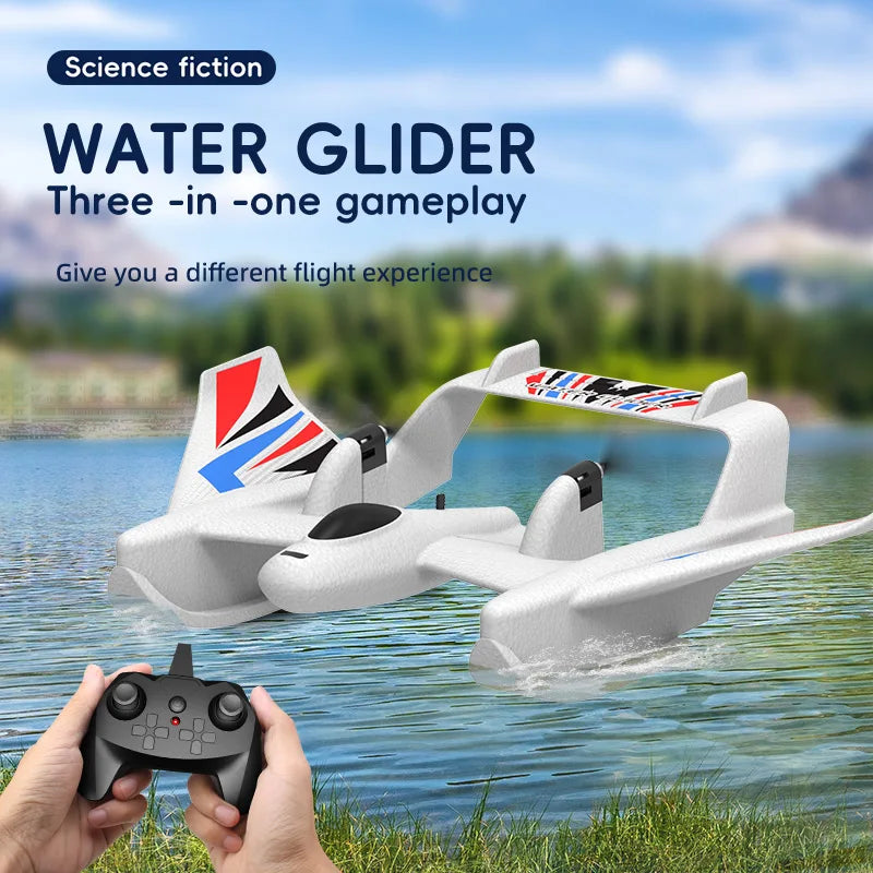 Amphibious Waterproof RC Plane - Gyro Stabilized Flight