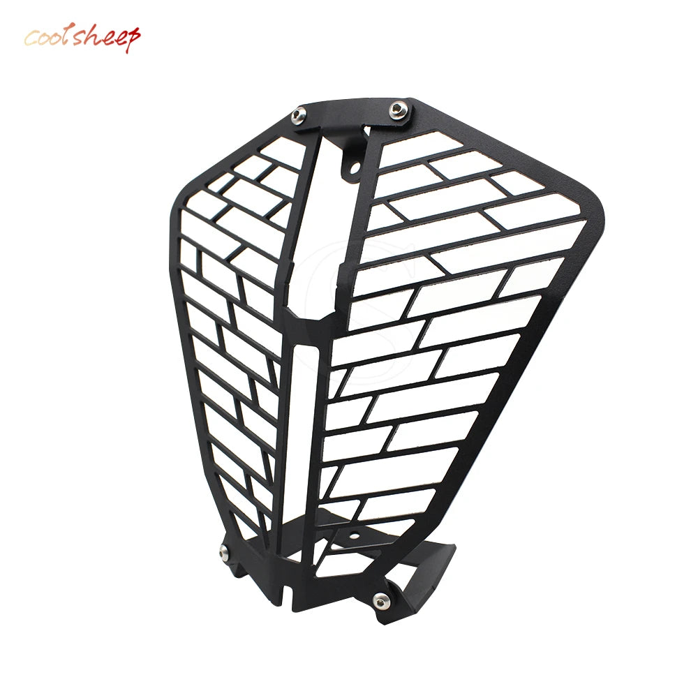 CNC-Machined Aluminium Headlight Guard for 390 790 890 Adventure Models black