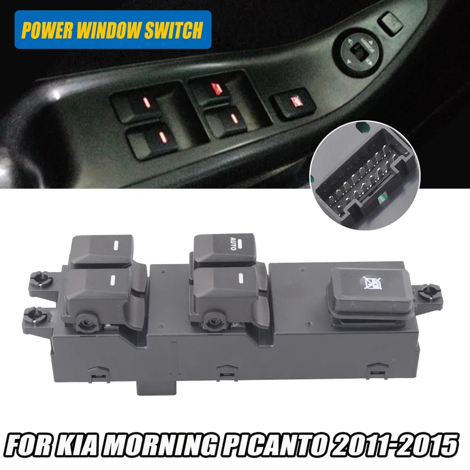 Elektrický spínač predného ľavého okna pre Kia Morning Picanto