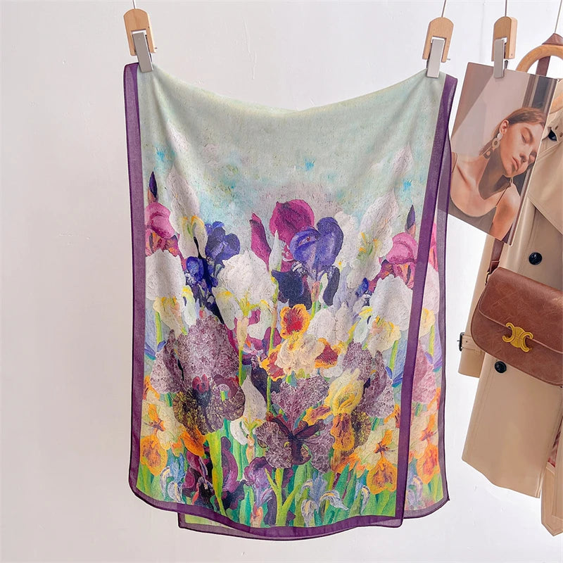 Luxury Wool and Silk Scarf &ndash; Exquisite Warmth and Style