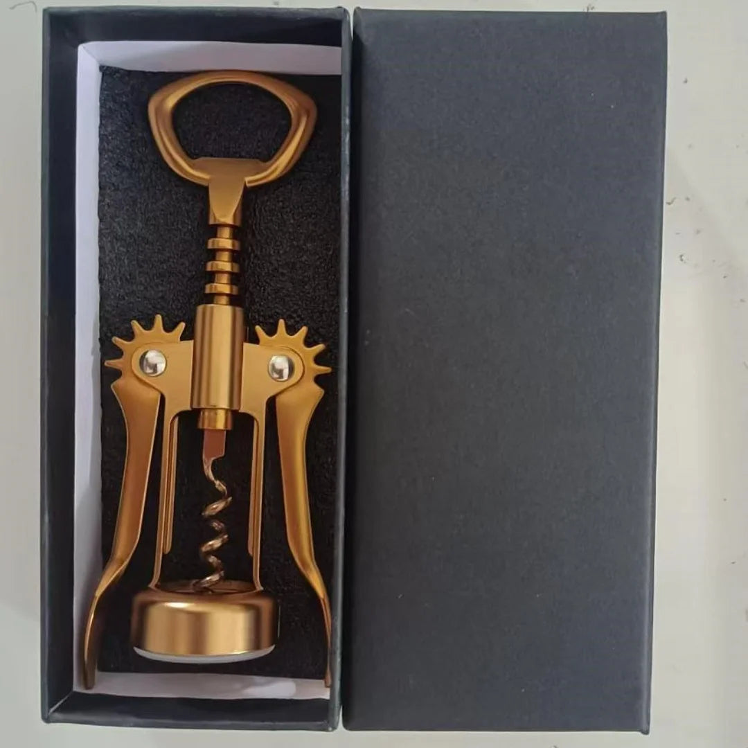 Dark Gold Wing Corkscrews &ndash; Multi Function Beer Opener