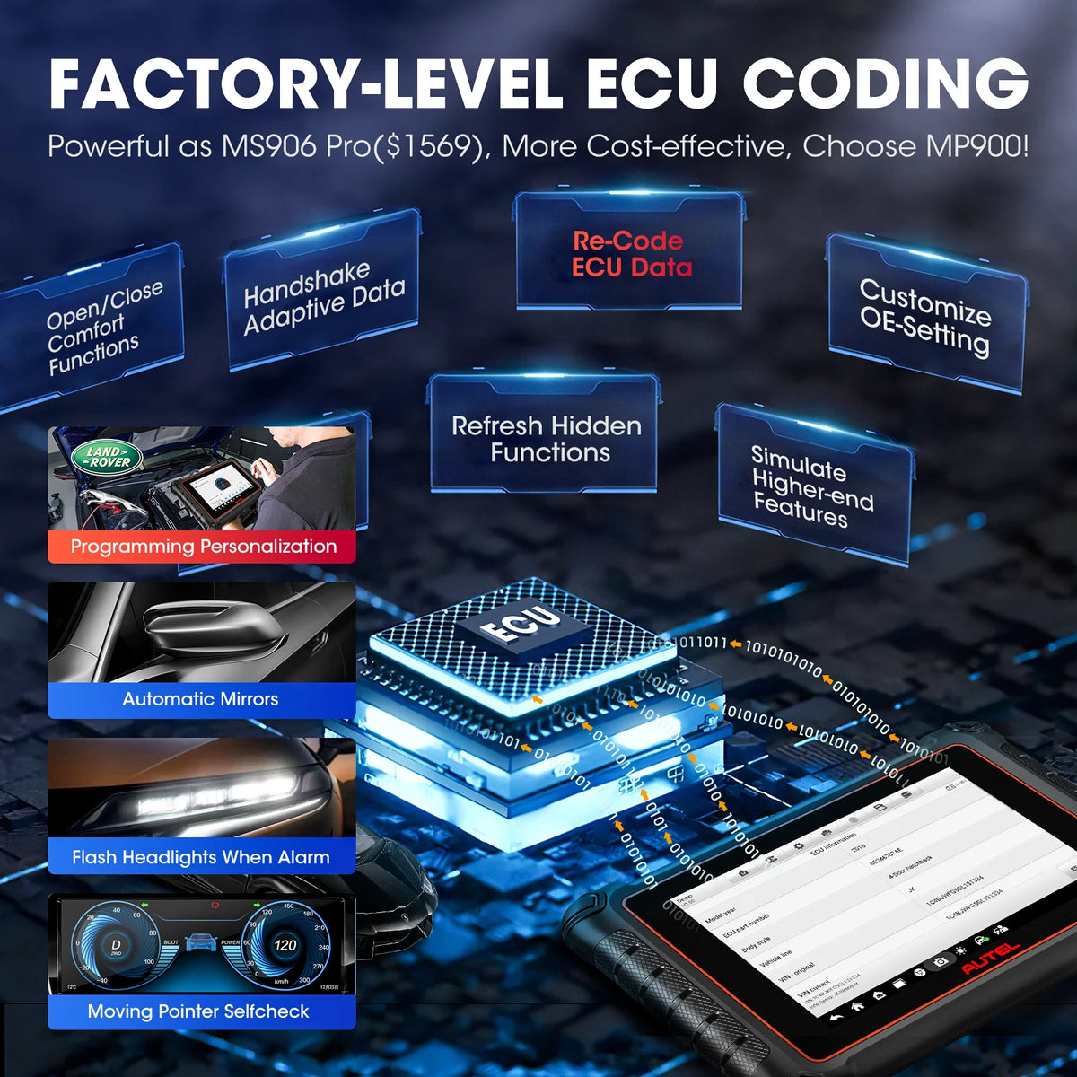 Autel MaxiPRO MP900 MP900E Car Diagnostic Tool - ECU Coding