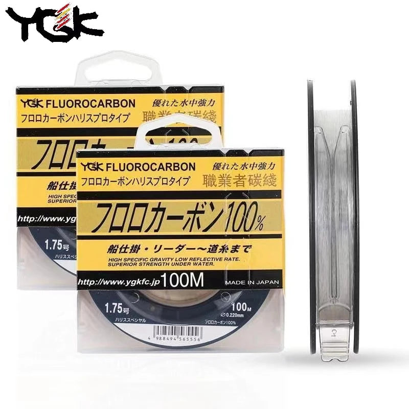YGK Fluorocarbon X Flätad Fiskelina 100m 0.8 till 20 lb