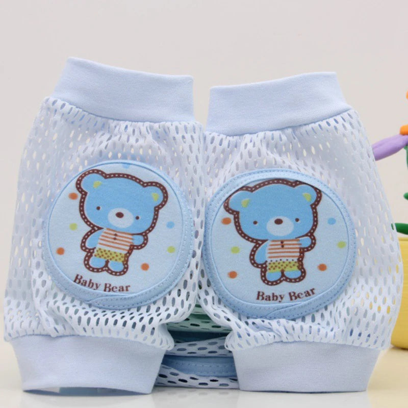 Kids Cotton Crawling Knee Pads &amp; Elbow Protectors Q Style 15