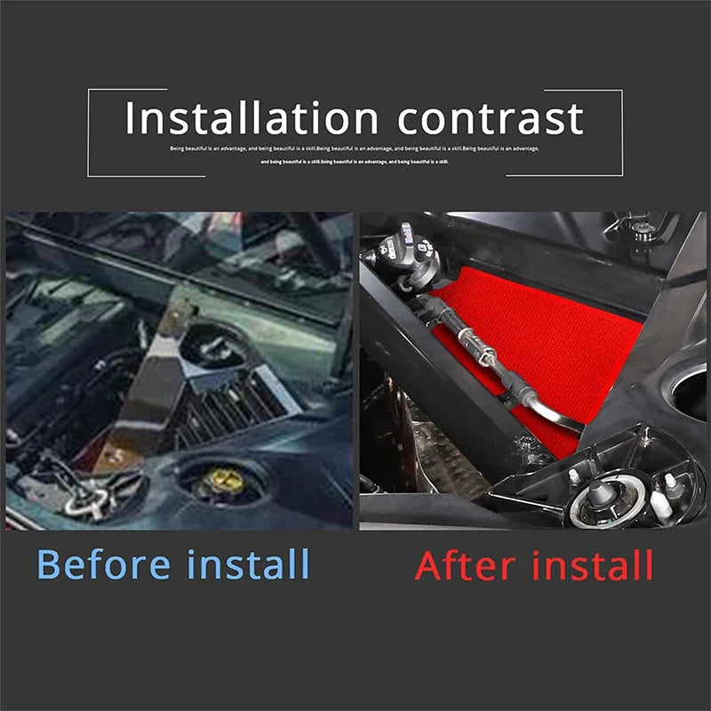 Griglia di Ventilazione in Rete di Lega di Alluminio Rosso per Cofano per Chevrolet Corvette C8