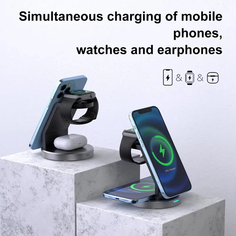 Opansten 3 In 1 Wireless Charger Stand - Fast Charge