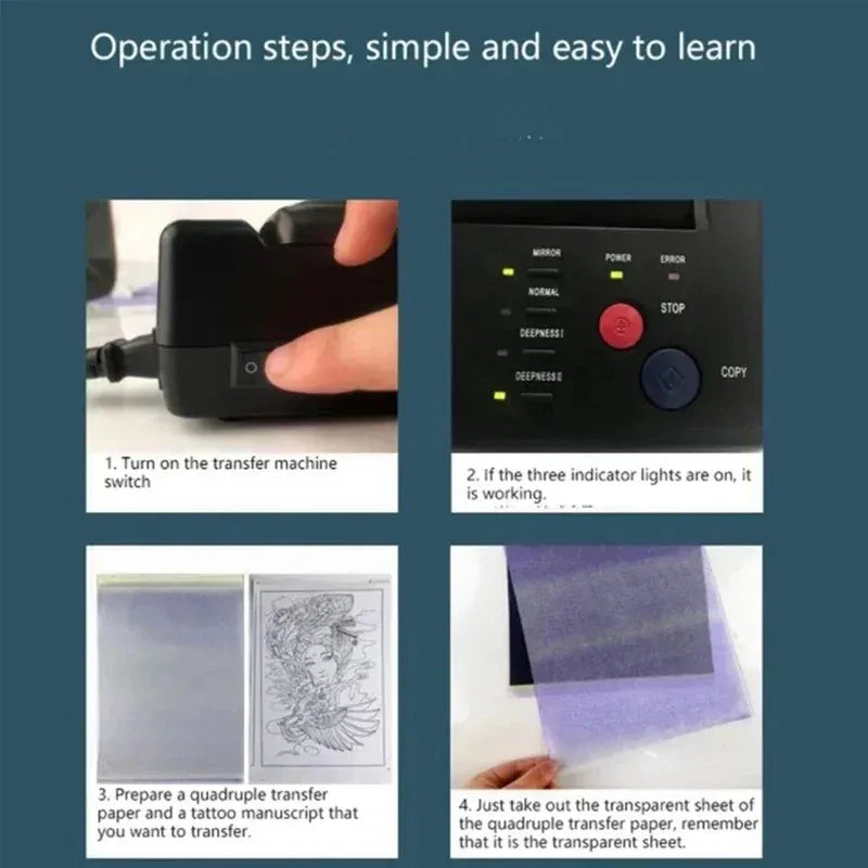 Tattoo Transfer Machine Stencils Copier &ndash; Beginner Friendly
