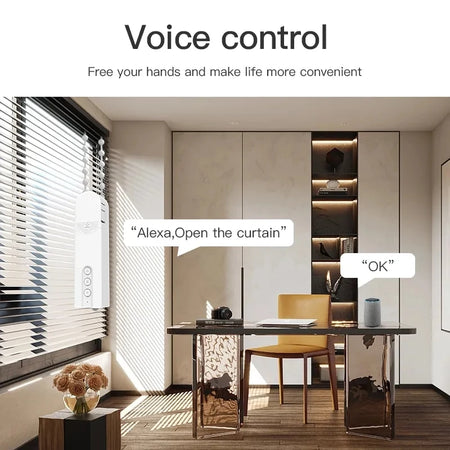 HIMOJO Wi-Fi Smart Blind Motor with App Control and Voice Activation