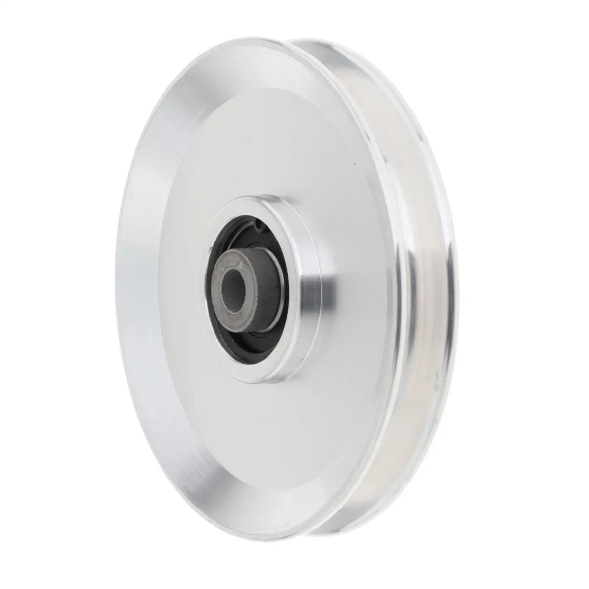 Universal Bearing Pulley Wheel - Durable Aluminum Alloy Gym Equipment 120mm Silver