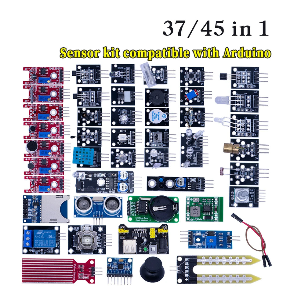 45 in 1 Sensors Modules Starter Kit &ndash; Comprehensive Arduino Toolset