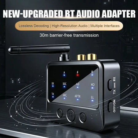 KEBIDUMEI Bluetooth 6.0 Receiver Transmitter AptX-Adaptive AD/HD/LL AAC 3.5mm AUX RCA Jack Wireless Audio Adapter For PC TV by InterCyprus Trading Ltd