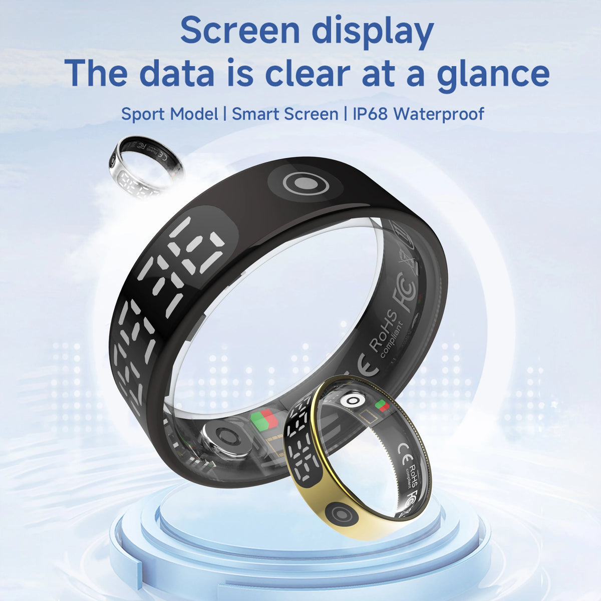 2025 Smart Ring Waterproof 5ATM | Health, Heart Rate, Sleep Monitoring