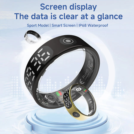 2025 Smart Ring Waterproof 5ATM | Health, Heart Rate, Sleep Monitoring