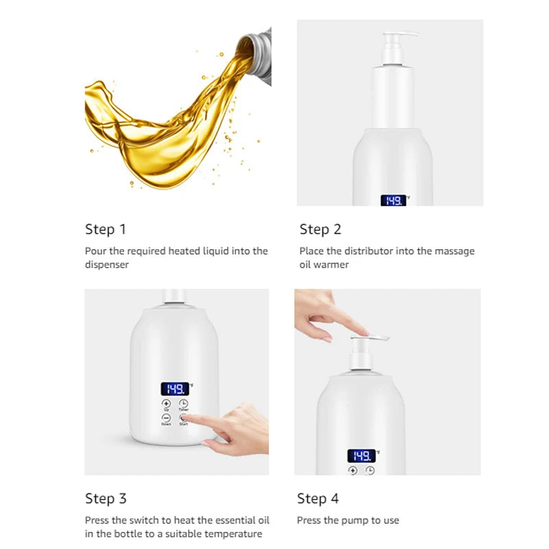 Massage Oil Heater With LED &ndash; Temperature Control 30-65C