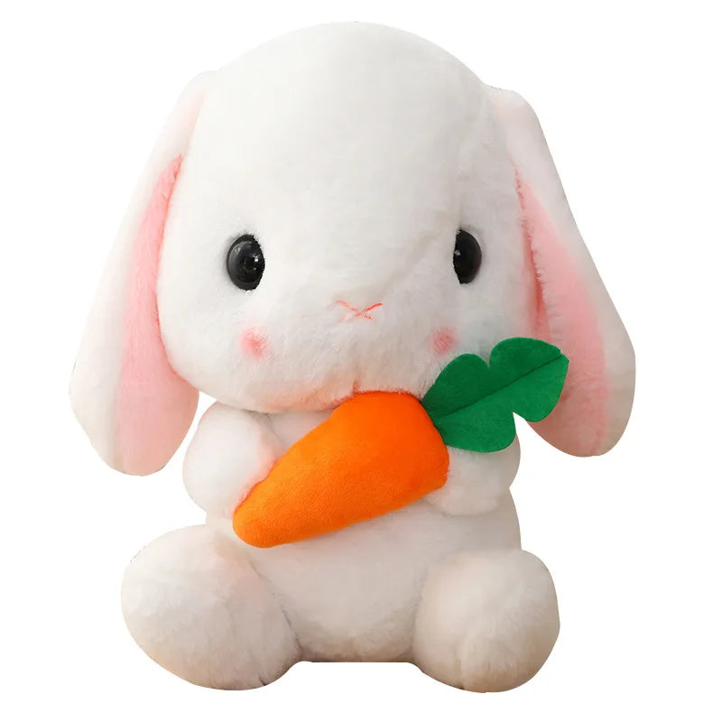 Cute Bunny Stuffed Plush Toy &ndash; Ultra Soft Sleep Companion white carrot / 33cm