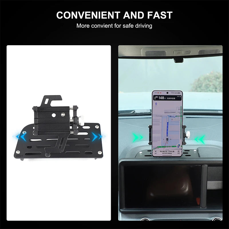 Κινητήρας Τηλεφώνου Πλοήγησης Μαύρος από Κράμα Αλουμινίου για Ford Maverick