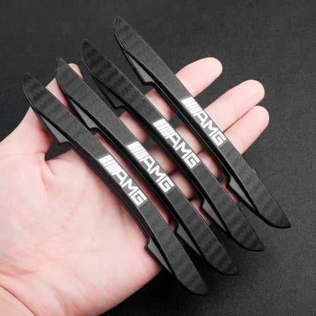 4PCS Black Car Door Edge Guard Protector Strips for Mercedes Benz AMG W204 W205 W211 W212 W213 A S M B C E R G Class