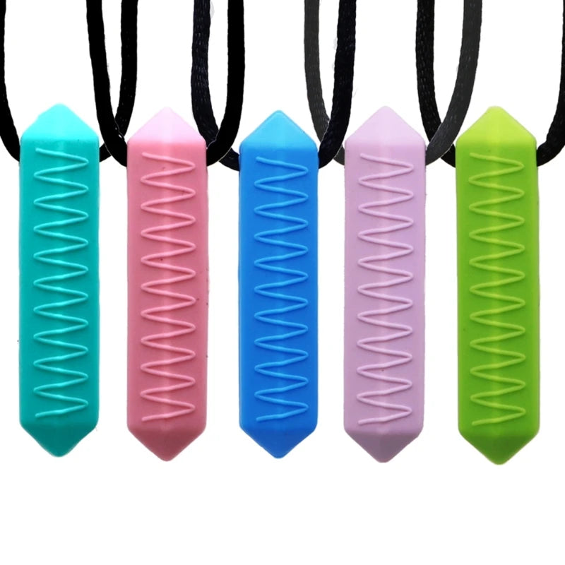 Stylish Silicone Chew Necklace for Sensory Relief