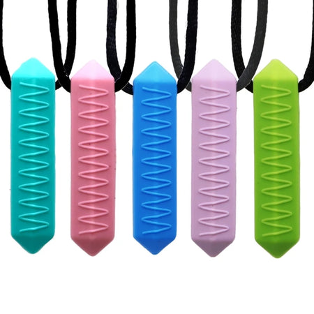 Stylish Silicone Chew Necklace for Sensory Relief