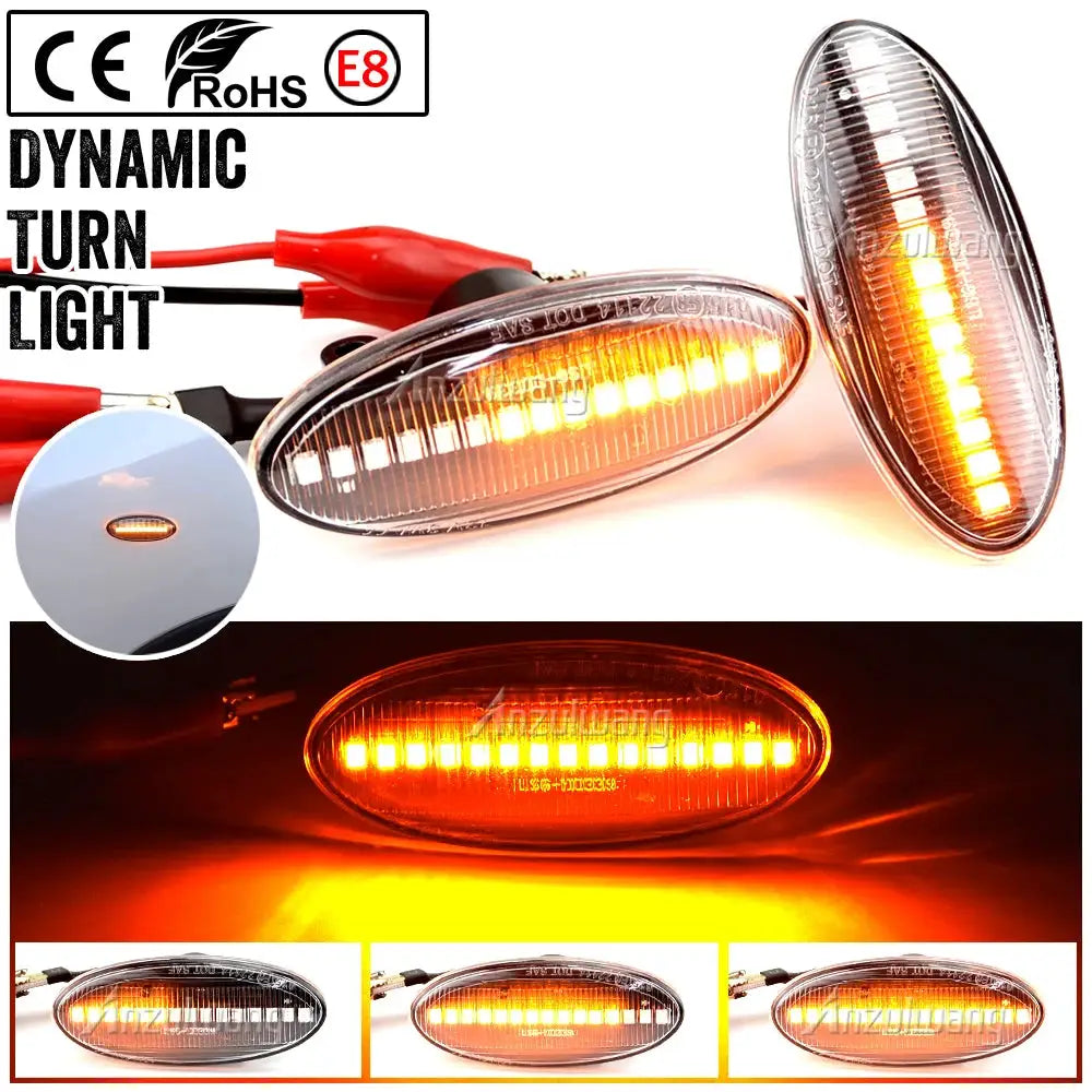 LED Side Marker Lights For Nissan Qashqai Juke Note Leaf by InterCyprus Trading Ltd