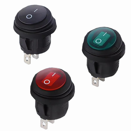 1Pcs On Off SPST Round Waterproof Boat LED Rocker Switch &ndash; Reliable Power Control
