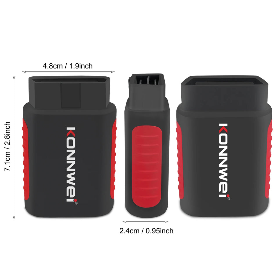 KONNWEI OBD2 Скенер Bluetooth Диагностичен Инструмент С Контрол През Приложение За DPF EPB