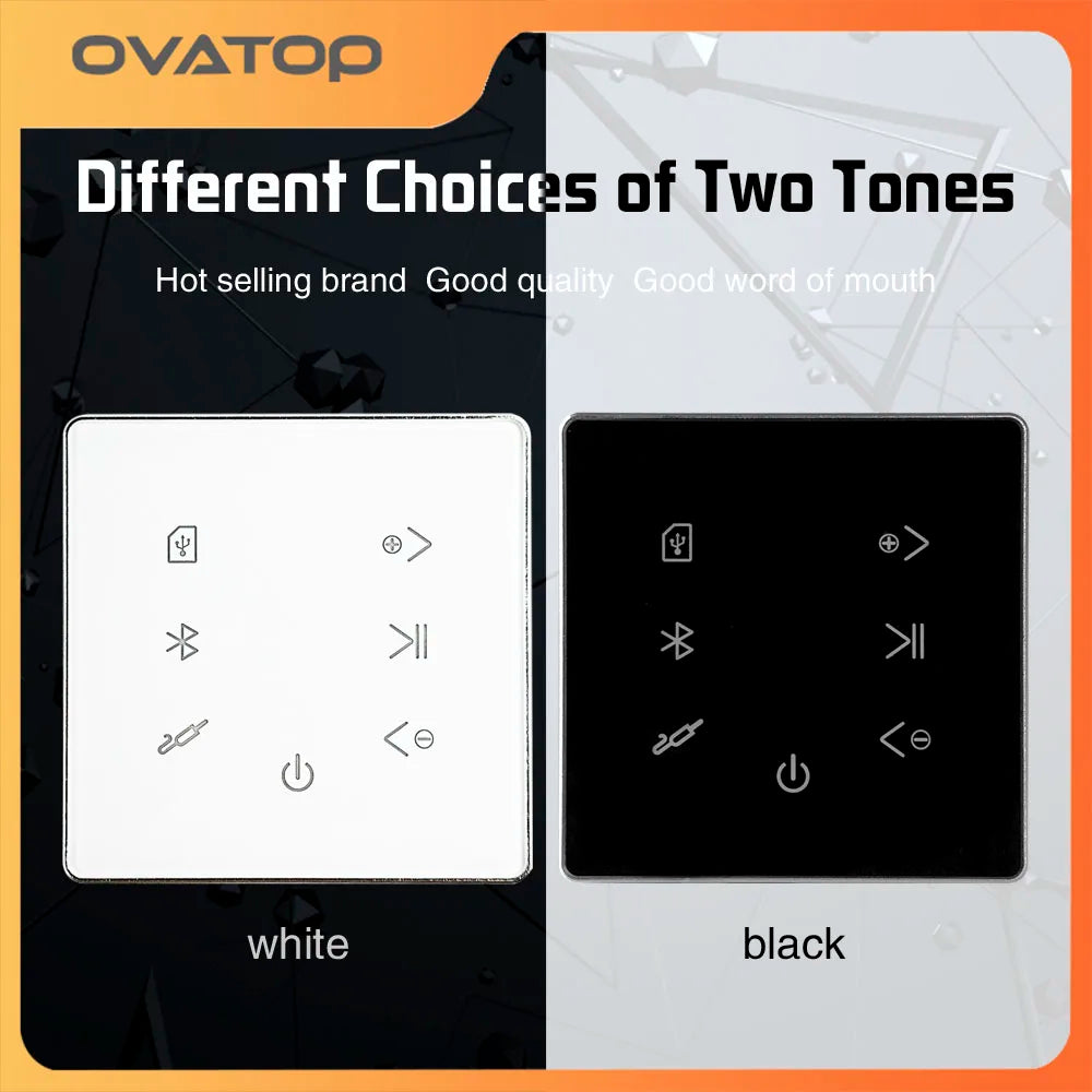 YINLEENCL Mini Touch Smart Bluetooth Wall Amplifier with Remote Control