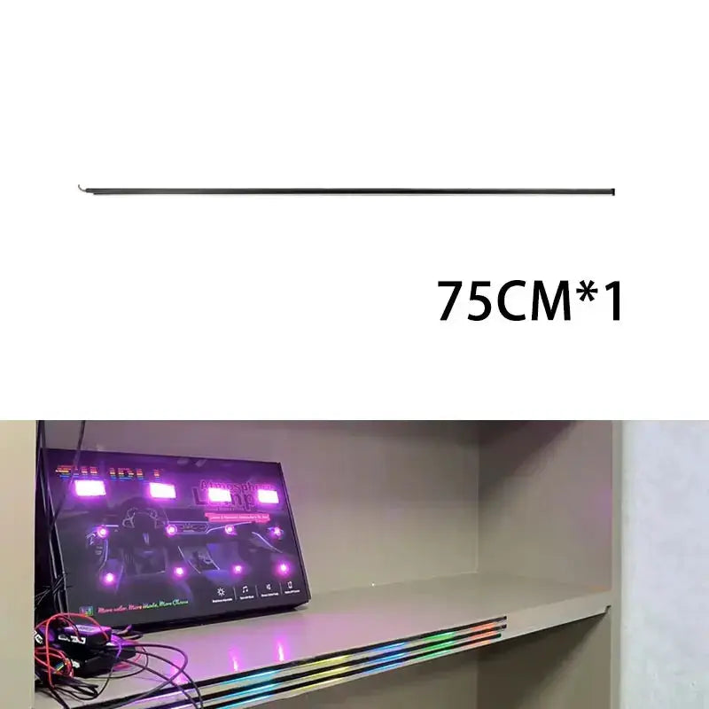 22 in 1 and some small light strips LED Ambient Lamps Universal Colorful Atmosphere Lights Auto Interior Neon Strip App Parts by InterCyprus Trading Ltd