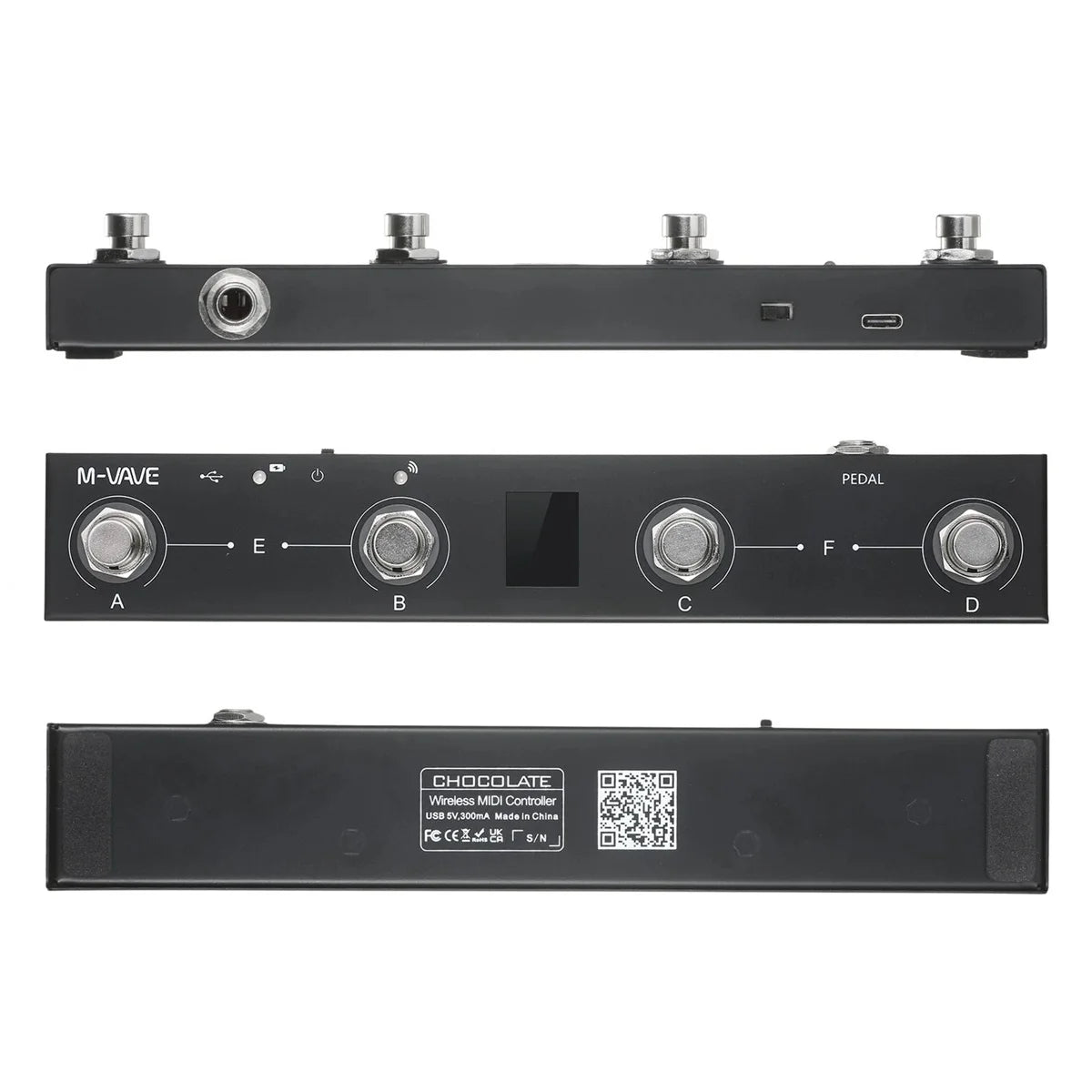 MVAVE Chocolate BT MIDI Pedal &ndash; Wireless App Control