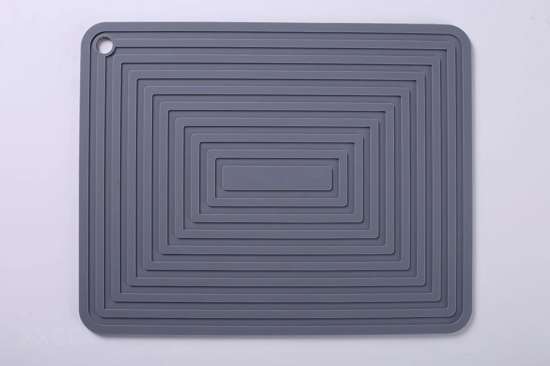 Silicone Pot Mat &ndash; Thickened Heat Insulation and Non-Slip Design dark gray / 28x22cm / Rectangular