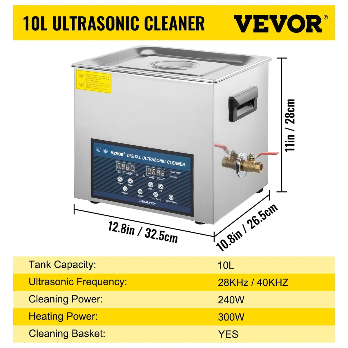 Dual Frequency Ultrasonic Cleaner 10L 30L Digital 10 L Tank / Poland
