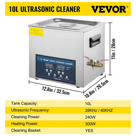 Dual Frequency Ultrasonic Cleaner 10L 30L Digital 10 L Tank / Poland