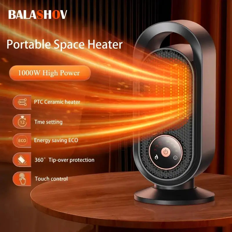 1000W Portable Mini Electric Space Heater For Home Office
